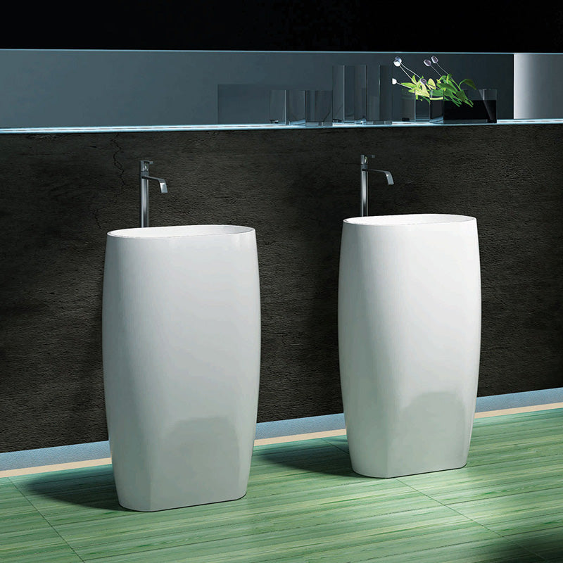 Pietra Bianca Unique Freestanding Basin