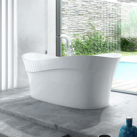 Victoria + Albert Pescadero 1695mm Freestanding Bath - Gloss White