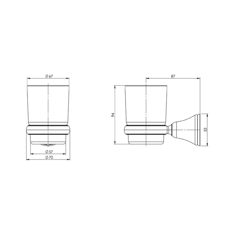 Phoenix Rhapsody Tumbler Holder Chrome Spec