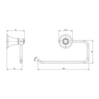 Phoenix Nostalgia Hand Towel Holder Spec