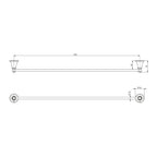 Phoenix Nostalgia Single Towel Rail Spec