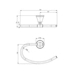 Phoenix Rhapsody Guest Towel Holder Chrome Spec