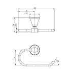 Phoenix Rhapsody Toilet Roll Holder - Chrome Spec