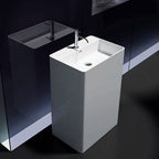 Pietra Bianca Cube Freestanding Basin