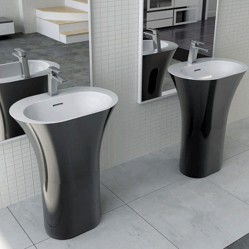 Pietra Bianca Iceland Freestanding Basin