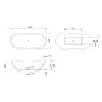 Pietra Bianca Mango Freestanding Bath Specification