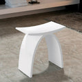 Pietra Bianca Petra Stool - White Matte