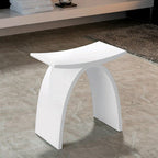 Pietra Bianca Petra Stool - White Matte