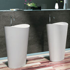 Pietra Bianca Wave Freestanding Basin