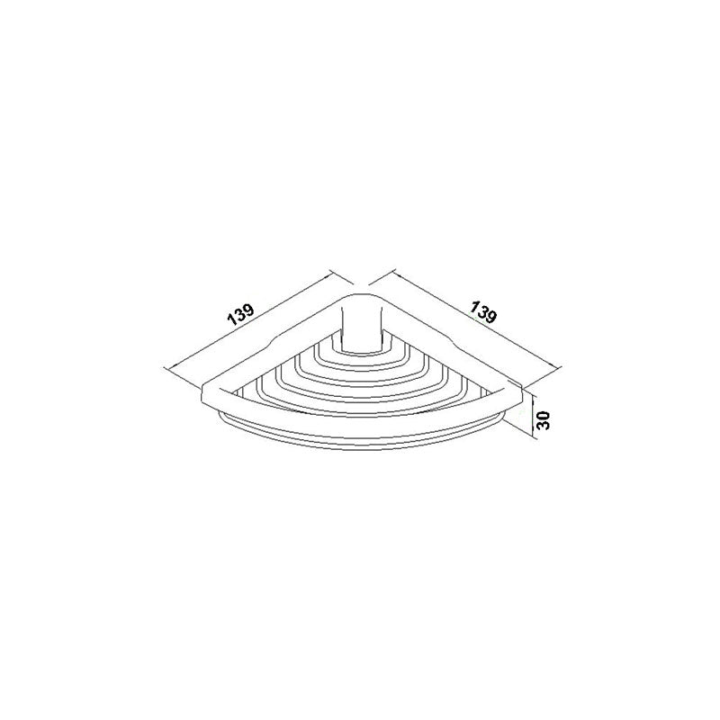 PLD Bel-Aire Premium Corner Baskets-Small Spec