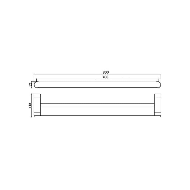 PLD Cove Double Rail-800mm Spec