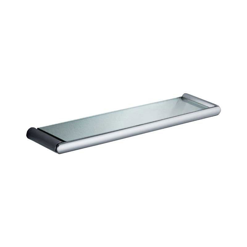 PLD Cove Glass Shelf - Chrome