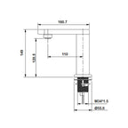 Gentec Smartec Electronic Bench Mounted Basin Tap Specification
