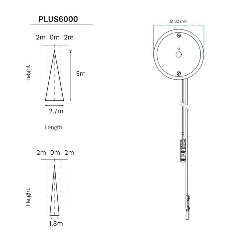 Gentec SMARTEC Ceiling Mounted Electronic Infrared Urinal Flushing System Specification