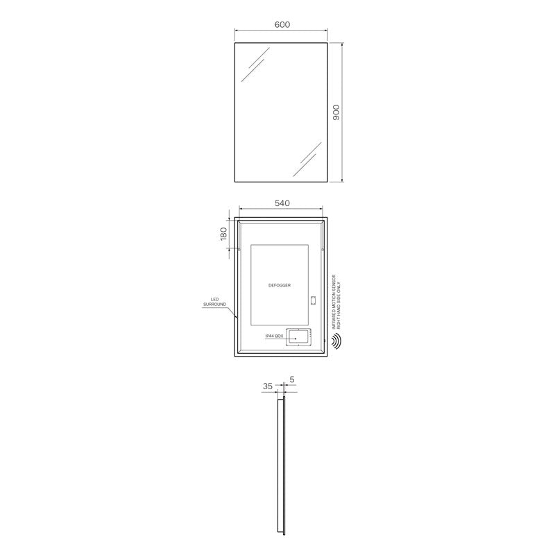 Parisi Envy Mirror - Specs
