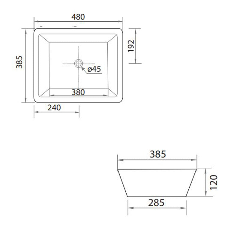 Parisi Quad Bench Basin Specification