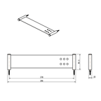 Gareth Ashton Poco 300mm Shelf - Chrome