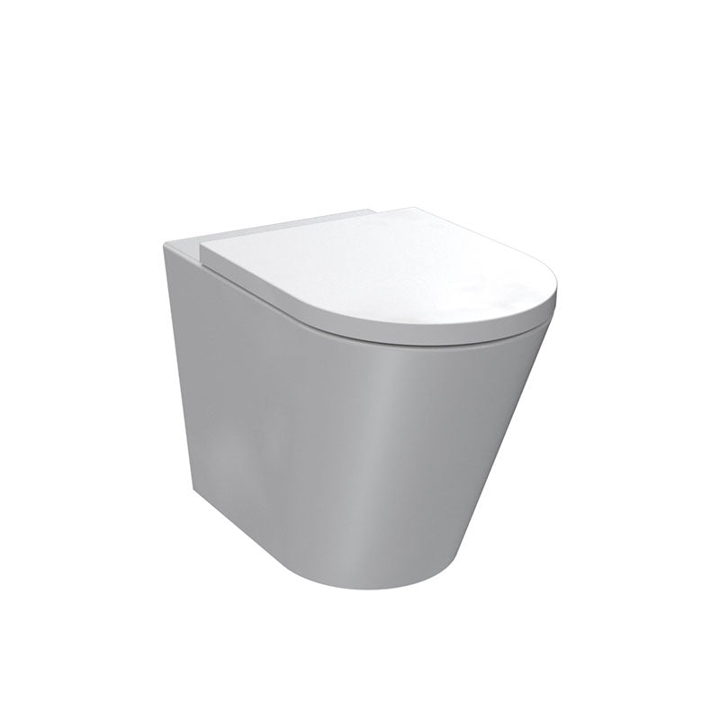 Parisi Linfa Rimless Floor Mount Package with Blade Matte Black Flush Plate