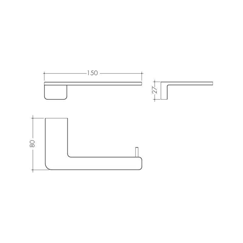 Studio Bagno Pop Toilet Roll Holder Spec