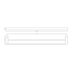 PLD Platinum Double Towel Rail 800mm Specification 