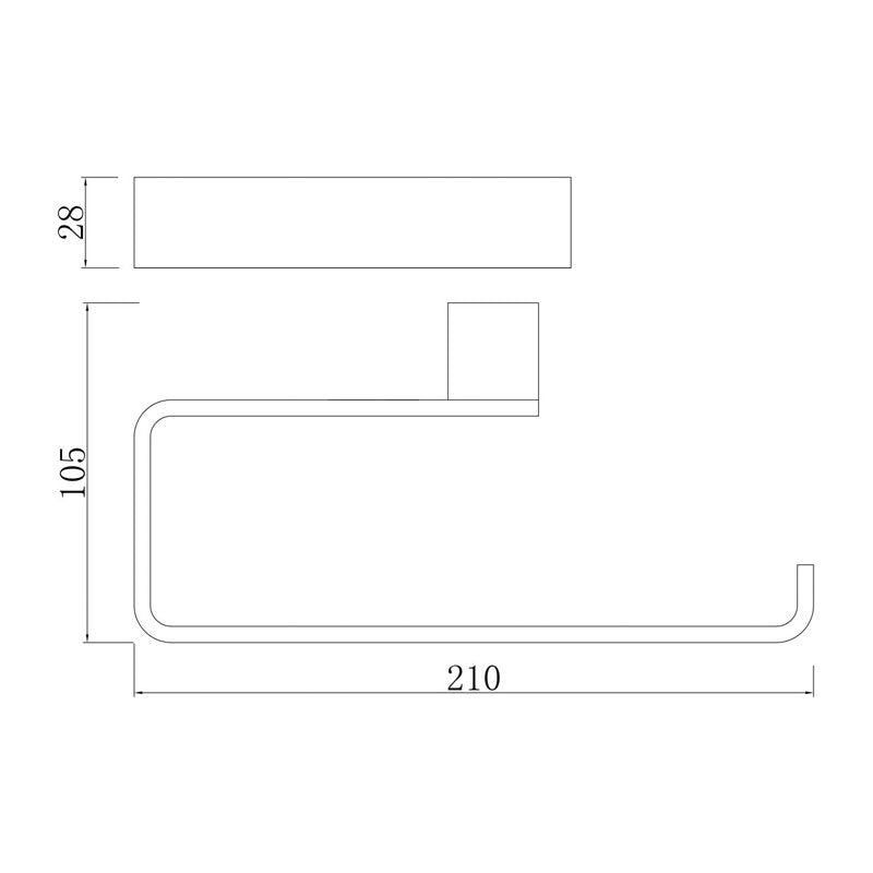 PLD Platinum Guest Towel Holder Chrome Specification