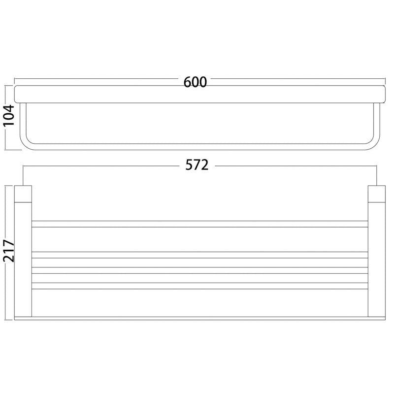 PLD Platinum Towel Shelf Matt Black specifications