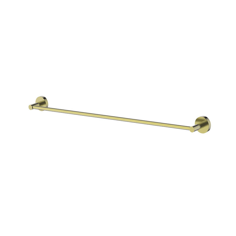 Gareth Ashton Poco Single Towel Rail 760mm - Brushed Brass