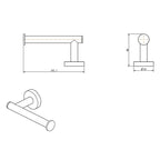 Gareth Ashton Poco Toilet Roll Holder - Gun Metal Specification