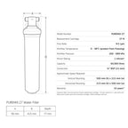Puretec High Flow Mixer Tap Filter System for Harsh Water, 1 Micron Specification