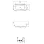 Parisi Quasar 1700 Lucite Acrylic Freestanding Bath Spec