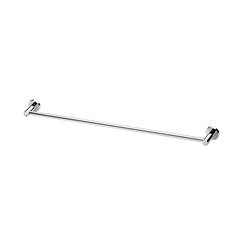 Phoenix Radii Single Towel Rail 800mm with Round Plate - Chrome