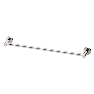 Phoenix Radii Single Towel Rail 600mm with Round Plate - Chrome - RA804 CHR