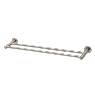 Phoenix Radii Double Towel Rail 600mm with Round Plate