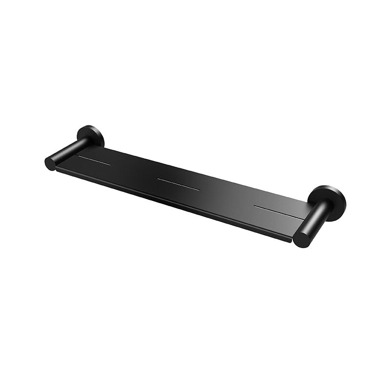 Phoenix Radii Metal Shelf with Round Plate - Matte Black