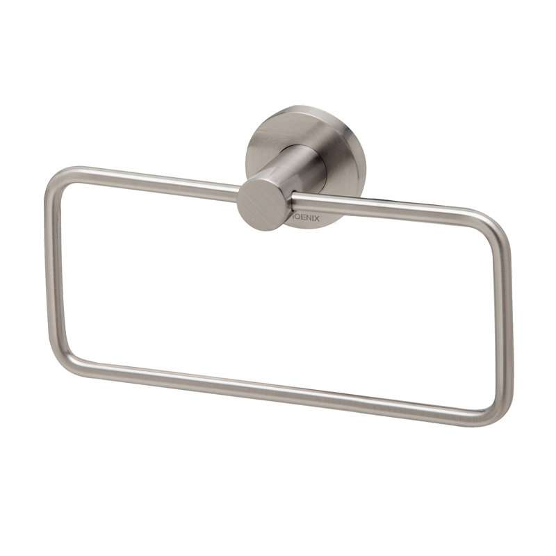 Phoenix Radii Hand Towel Holder with Round Plate