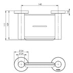 Phoenix Radii Soap Dish with Round Plate