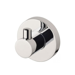 Phoenix Radii Robe Hook Round Plate - Chrome