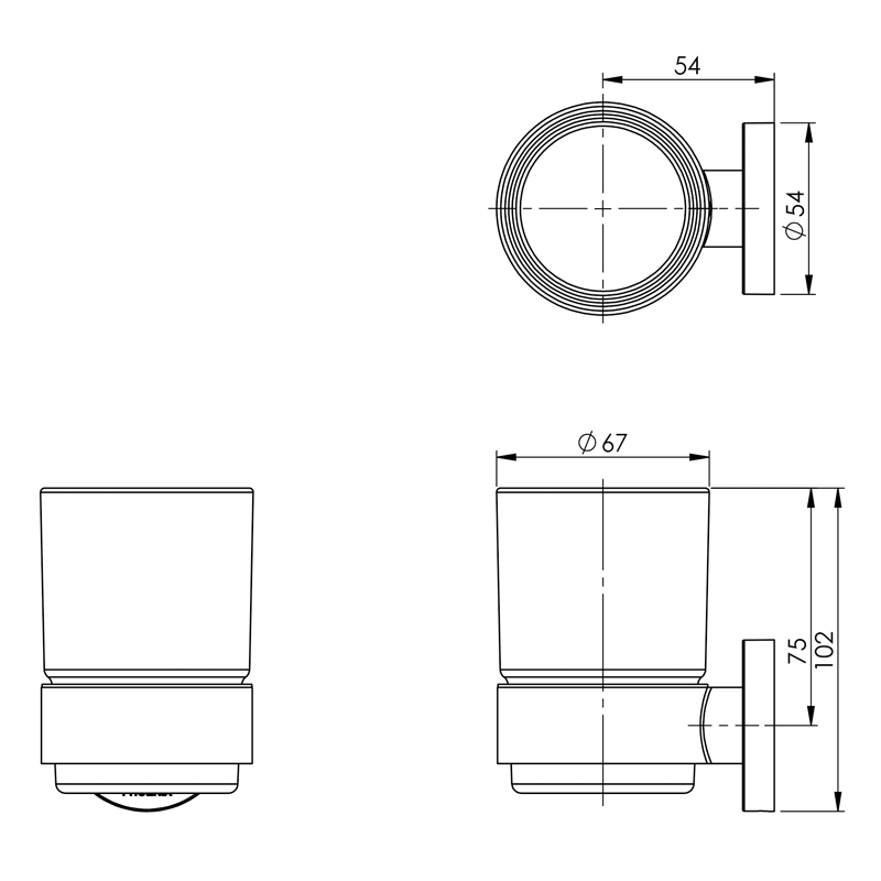 Phoenix Radii Tumbler & Holder - Round