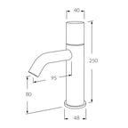 Sussex Circa Basin Mixer - Brushed Nickel