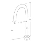 Sussex Circa Basin Sink High Outlet Chrome Specification