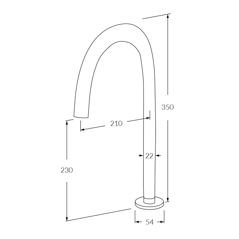 Sussex Circa Basin Sink High Outlet Chrome Specification