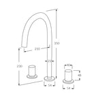 Sussex Circa Basin Sink High Set Chrome Specification
