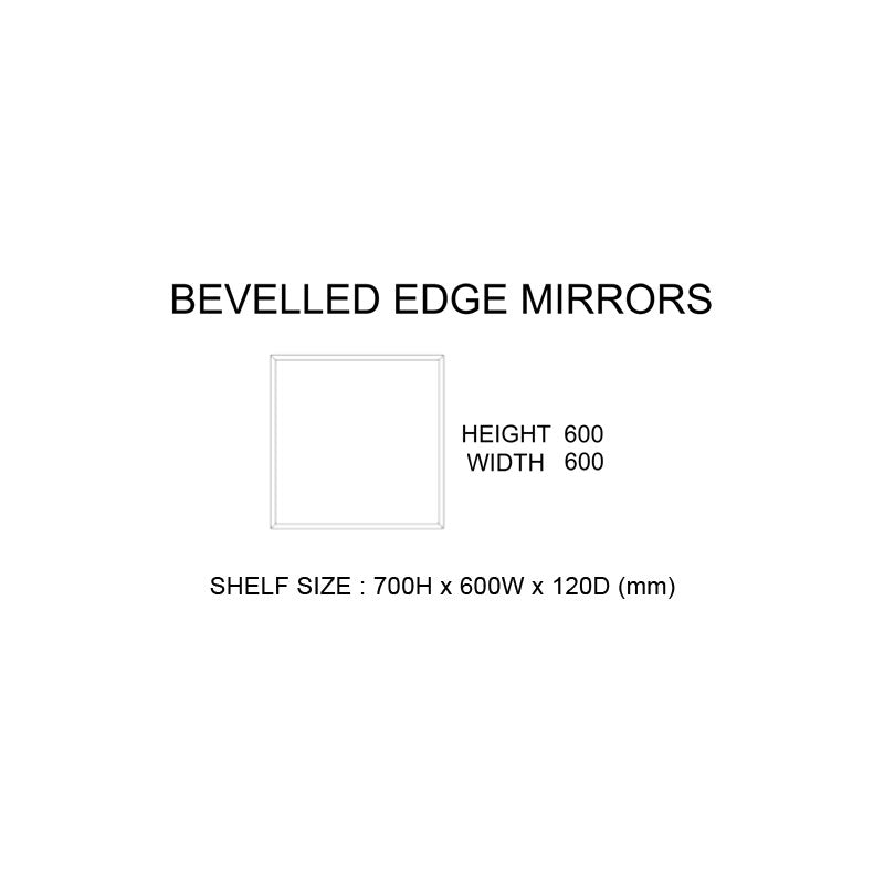 Rifco Cube Mirror-600mm Spec