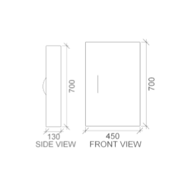 Rifco Laundry Cabinet-450mm Spec