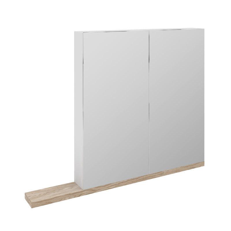 1200mm wide cabinet with white oak limewash shelf.