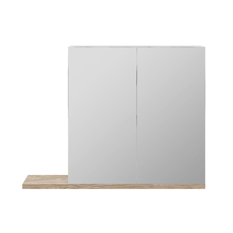 1200mm wide cabinet with white oak limewash shelf.