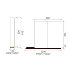 Rifco Maui Mirror Cabinet-1200mm Spec