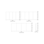 Rifco Overlay Four Door 600 High Shaving Cabinet Spec