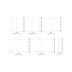 Rifco Overlay Standard 1000 High Shaving Cabinet Double Door Spec