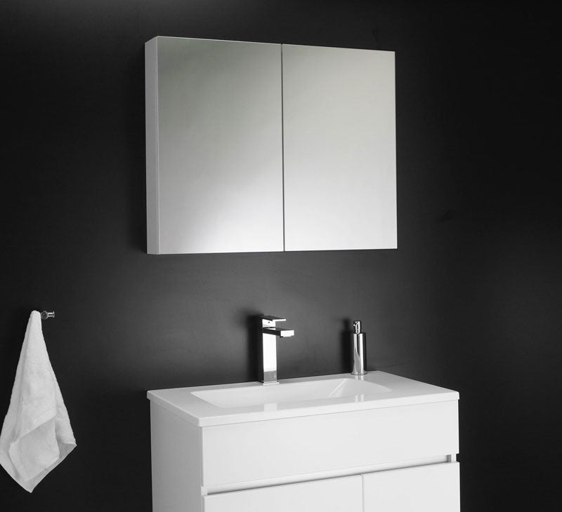 Rifco Overlay Standard 900 High Shaving Cabinet Double Door